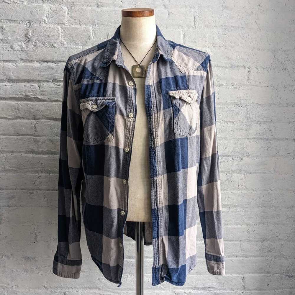 Vintage Grunge Fairy Flannel Minimalist Boyfriend… - image 1