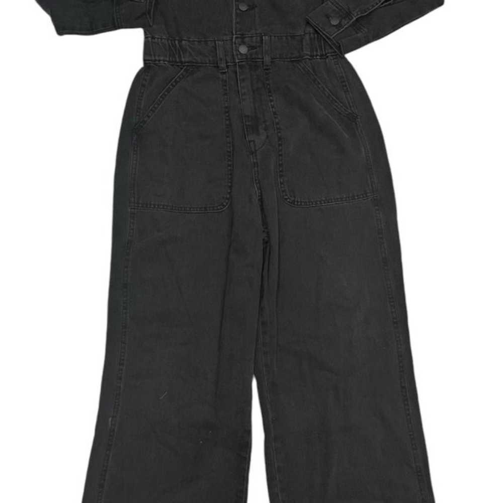 Universal Thread Women's BLACK Denim Button Front… - image 3