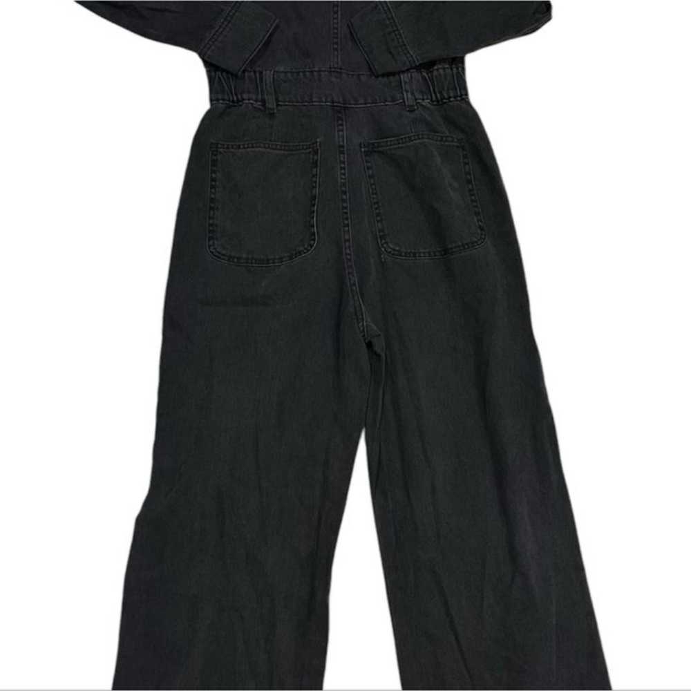 Universal Thread Women's BLACK Denim Button Front… - image 6