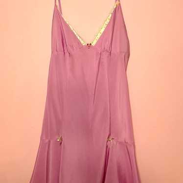 Y2K Betsey Johnson Intimates Purple Slip Dress Siz