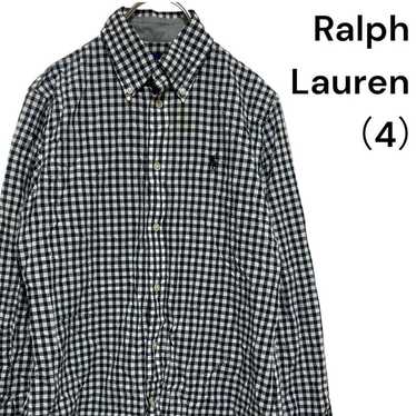 [Ralph Lauren] Shirt Blouse Button-up Shirt Flanne