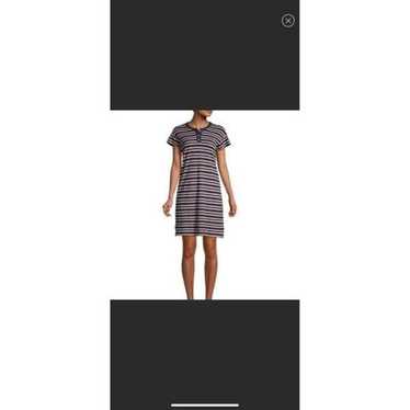 Madewell henley striped dress L