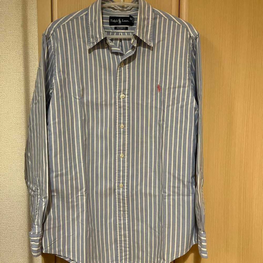 Ralph Lauren striped cotton shirt M Polo - image 1