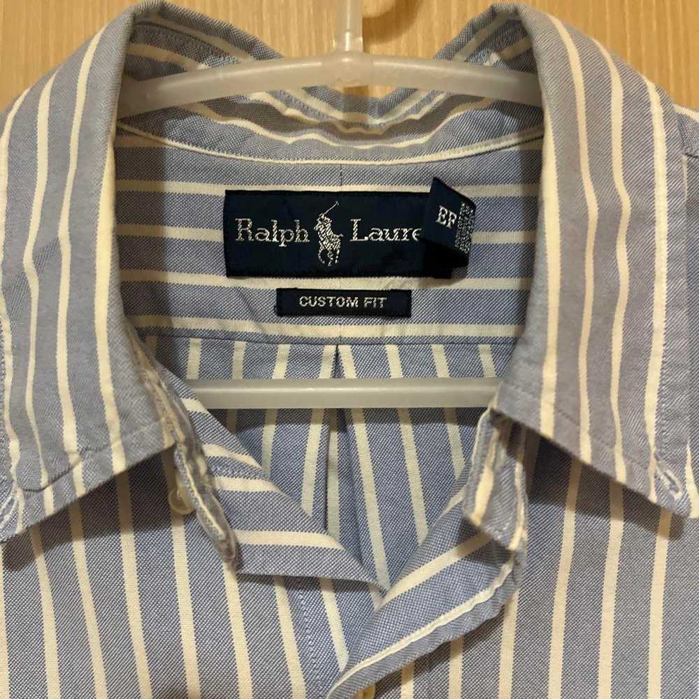 Ralph Lauren striped cotton shirt M Polo - image 3