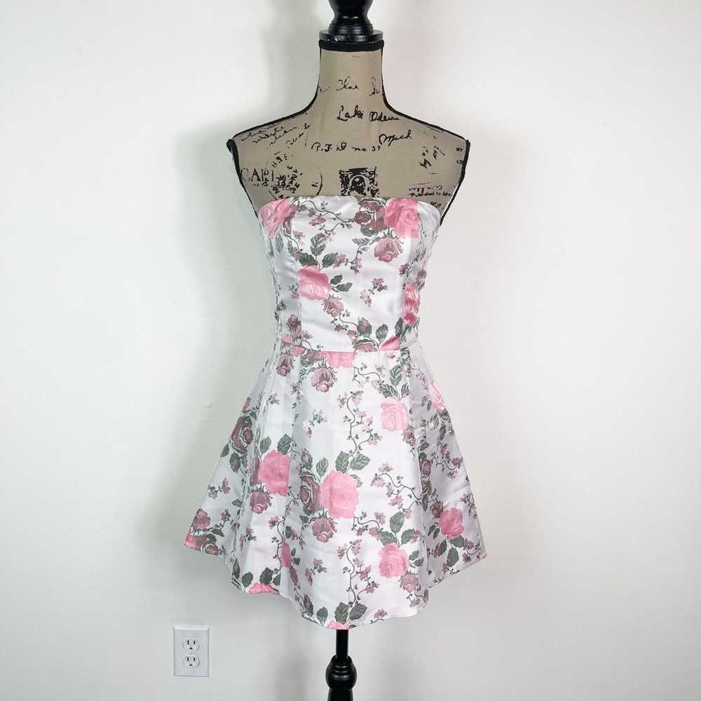 Superdown NWOT Floral Print Strapless Pearla Dres… - image 2