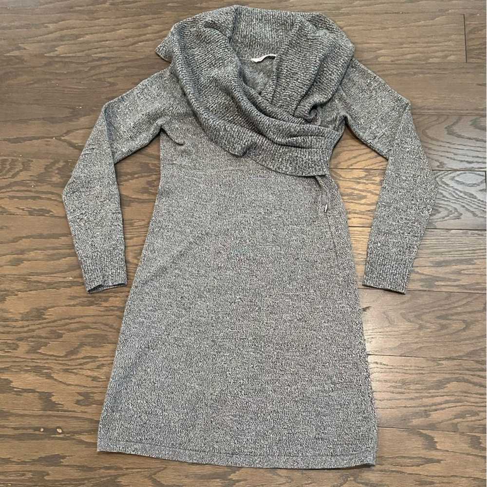 Athleta Sochi Gray Sweater Dress Small Wool Blend… - image 2