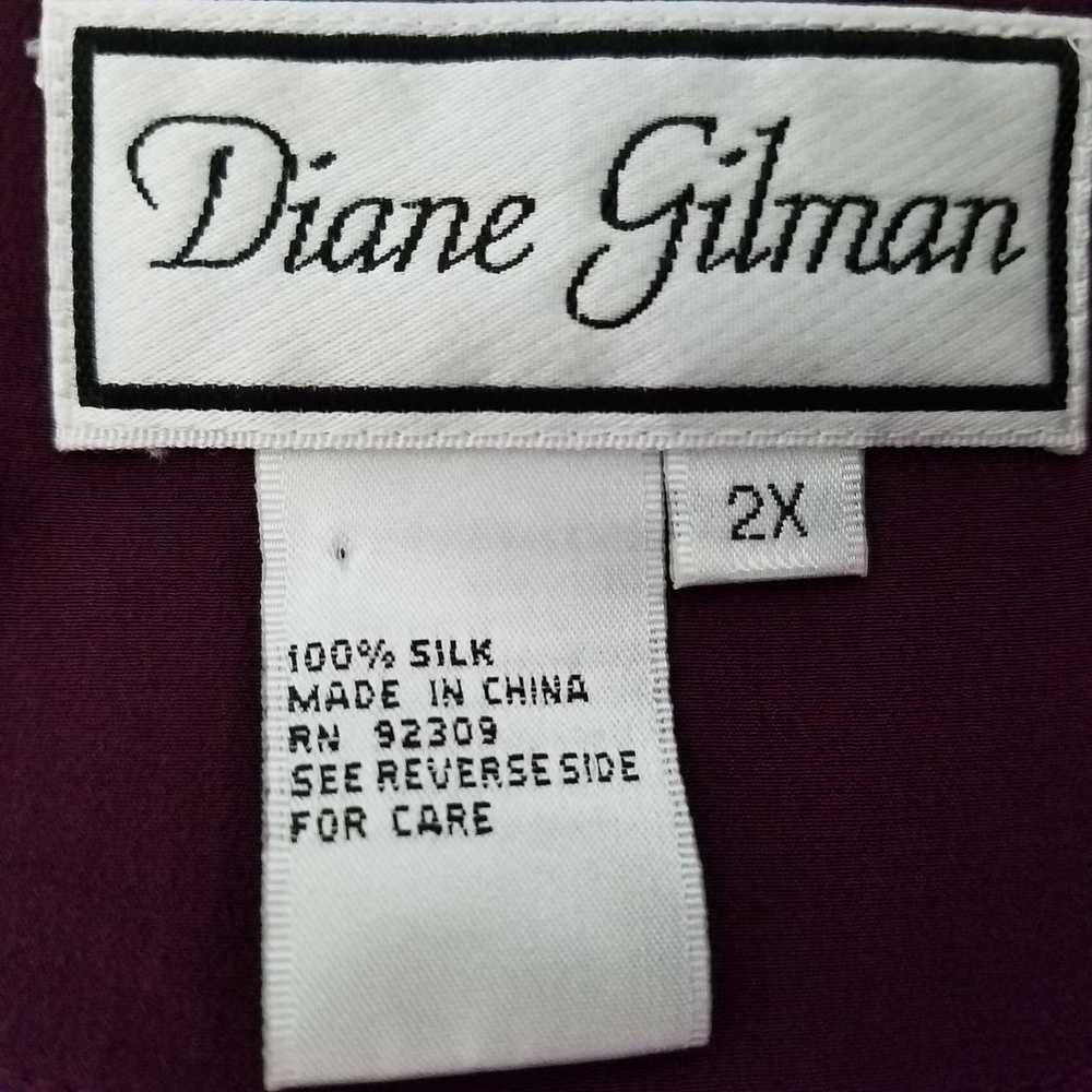 Diane Gilman Vintage Buttondown Blouse Sequins 10… - image 5