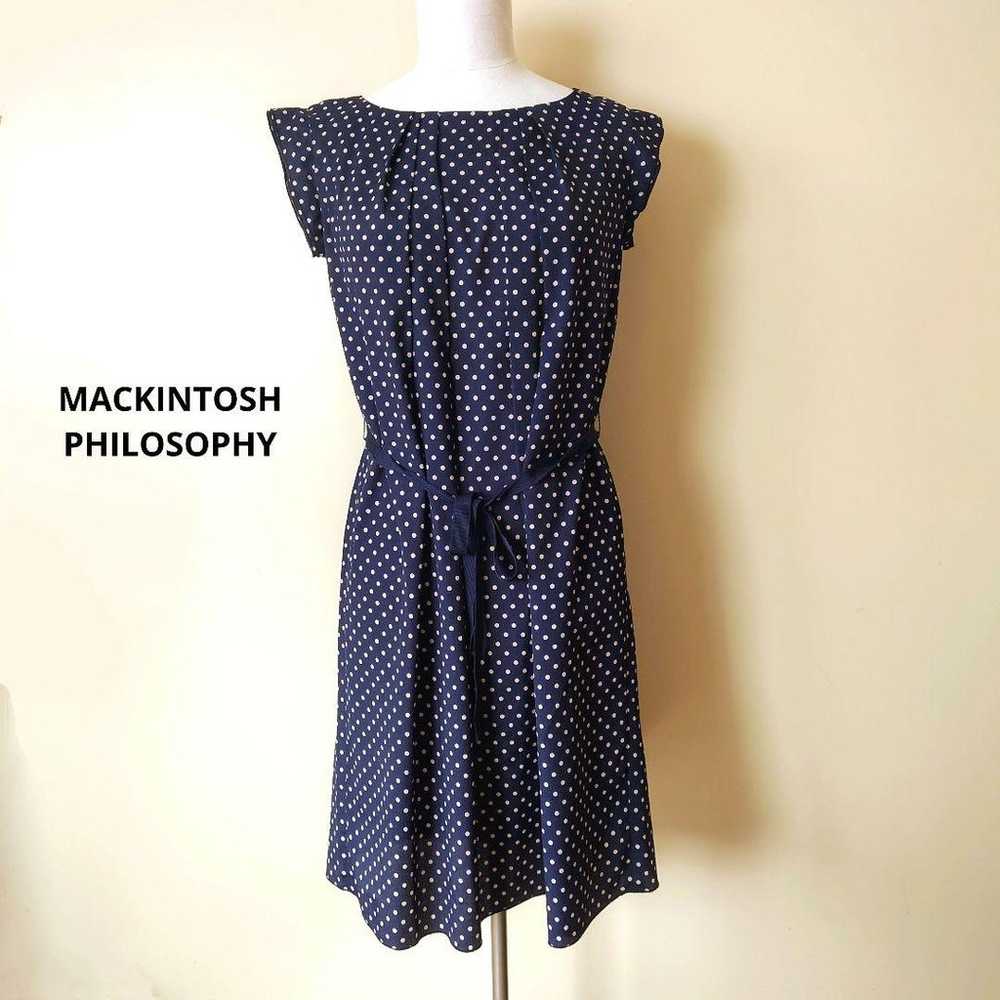 Mackintosh Philosophy polka dot patterned dress s… - image 1