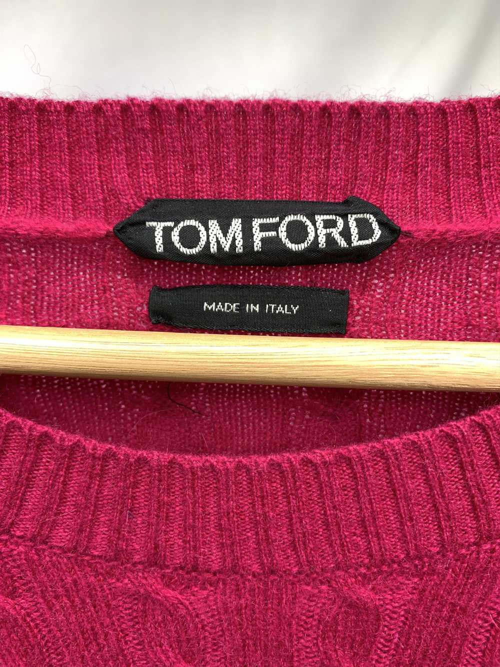 Tom Ford TOM FORD 100% Cashmere Cable Ribbed Pull… - image 3