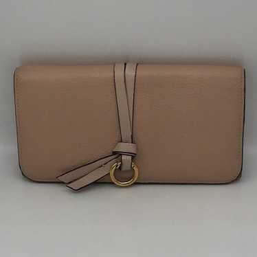 【CHLOE】ALPHABET LONG WALLET Chloé Alphabet Zipped Long Wallet In Grained Leather in