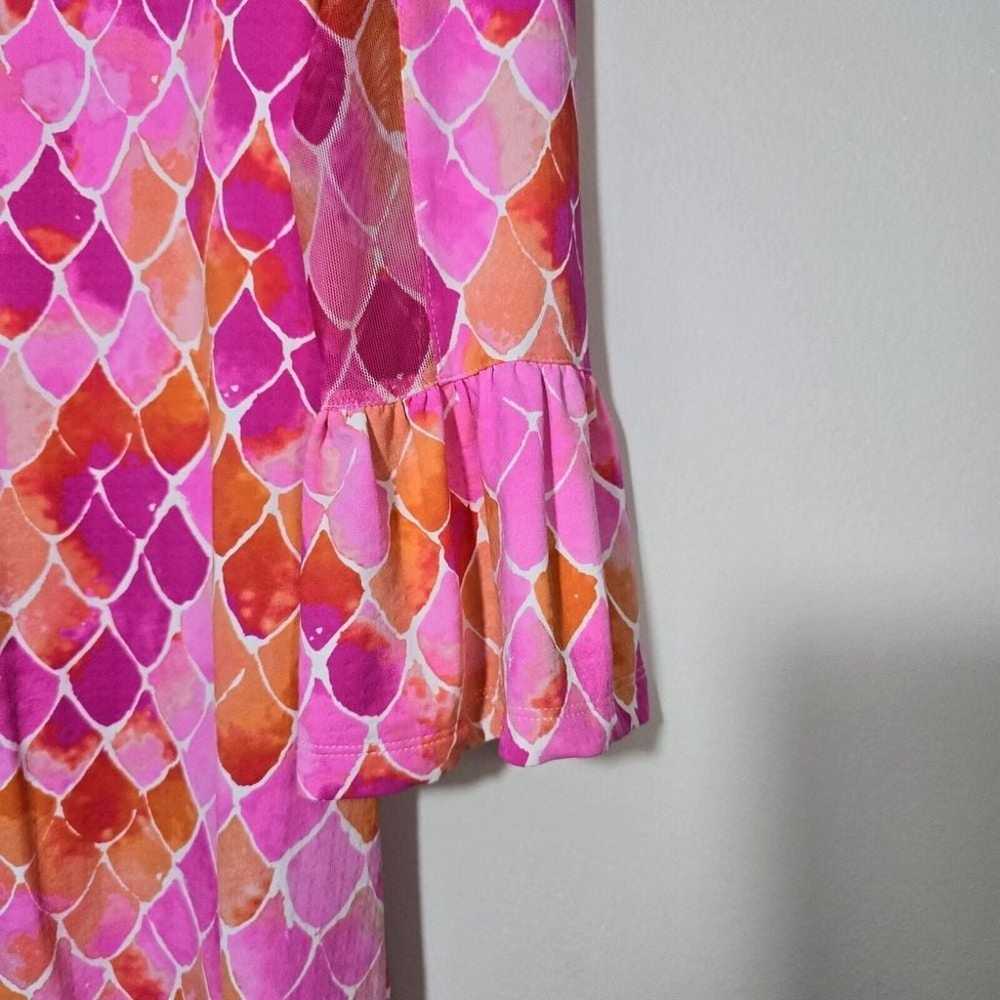 IBKUL ARIEL PINK Long Sleeve Dress Mermaid Size S… - image 4