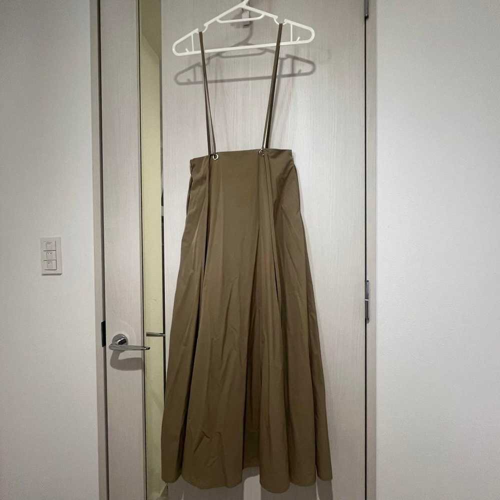 BIRTHDAY BASH Suspender Flare Skirt Beige - image 5