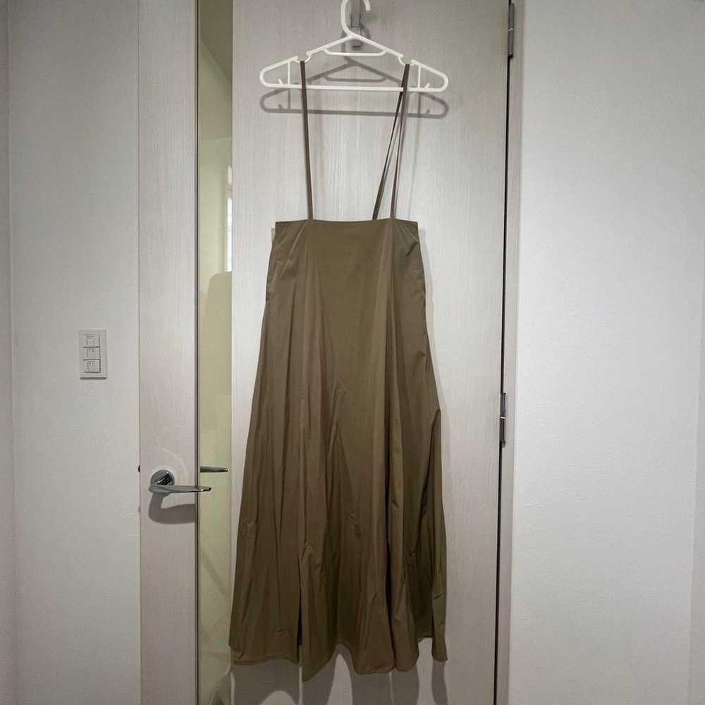 BIRTHDAY BASH Suspender Flare Skirt Beige - image 6