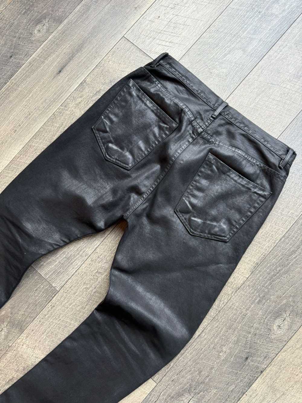 Rick Owens Rick Owen’s Waxed Black Denim Pants Je… - image 10