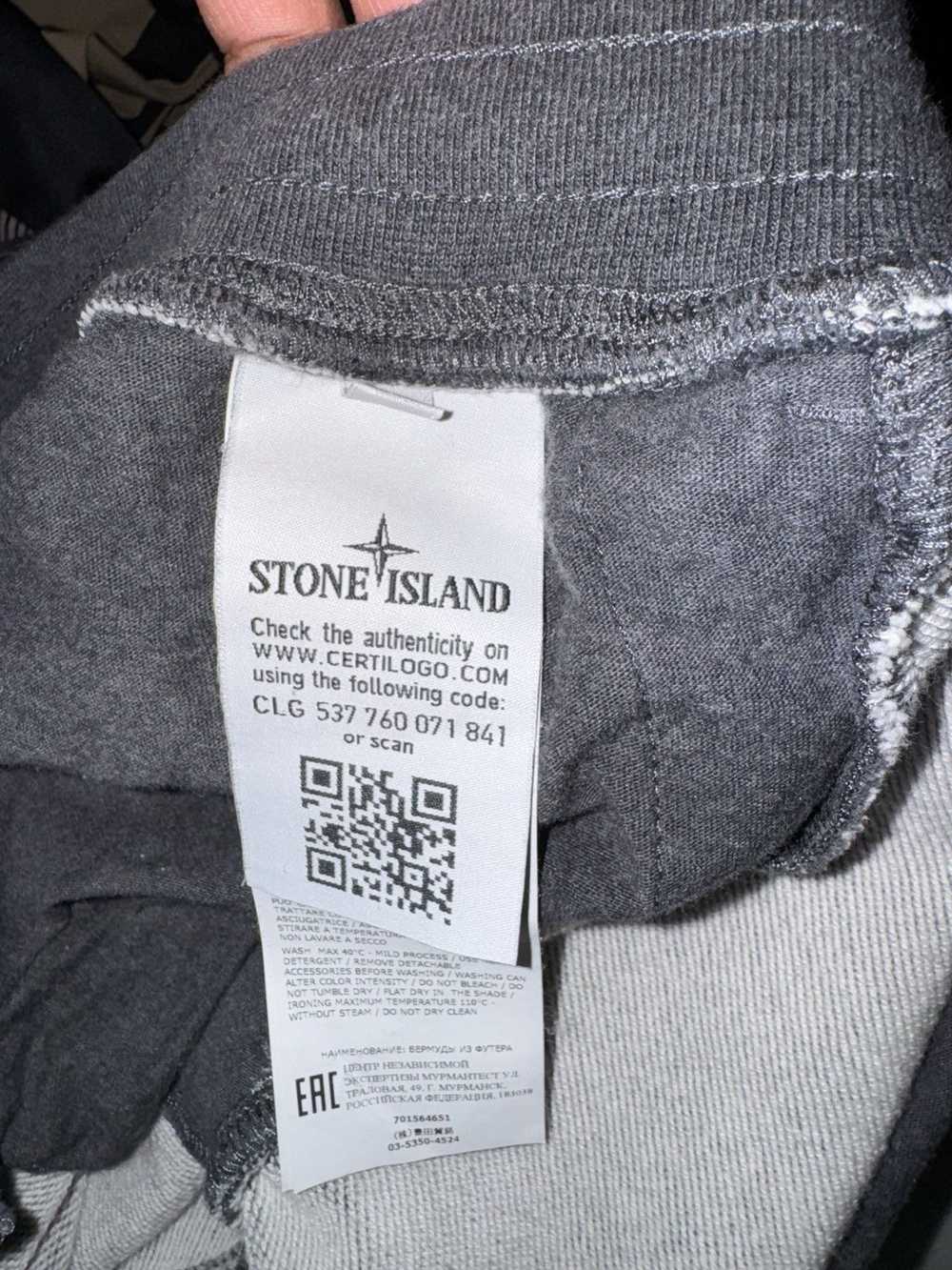 Stone Island Stone Island Sweatshorts Sage Color - image 5