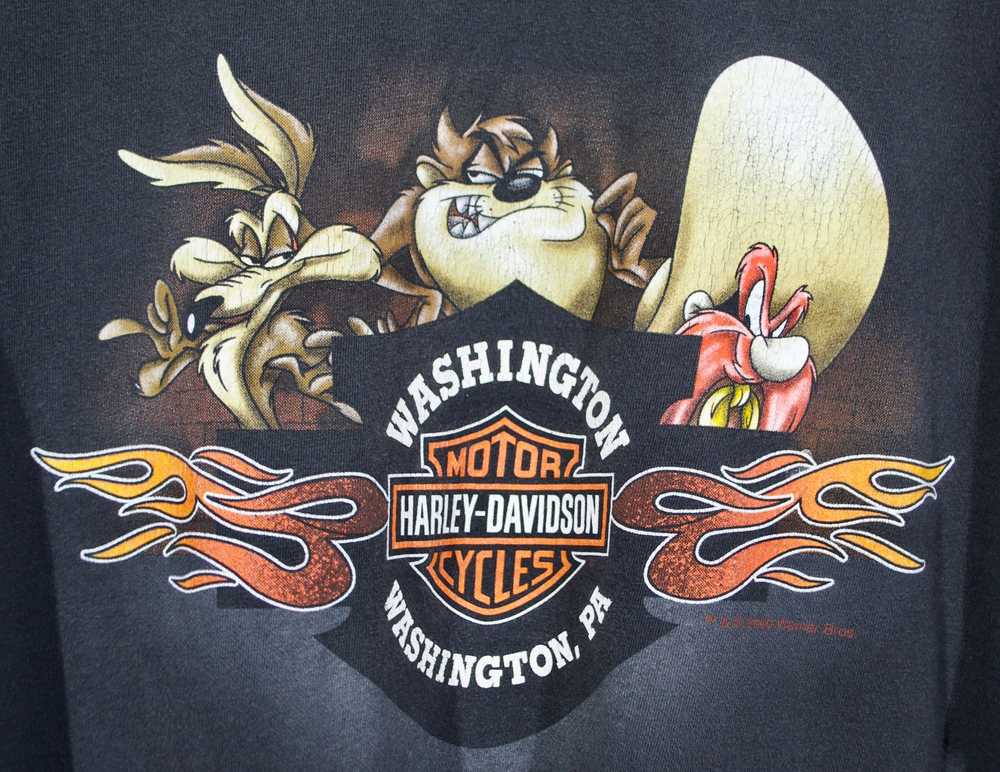 Harley Davidson Looney Tunes Tshirt sz XL - image 5