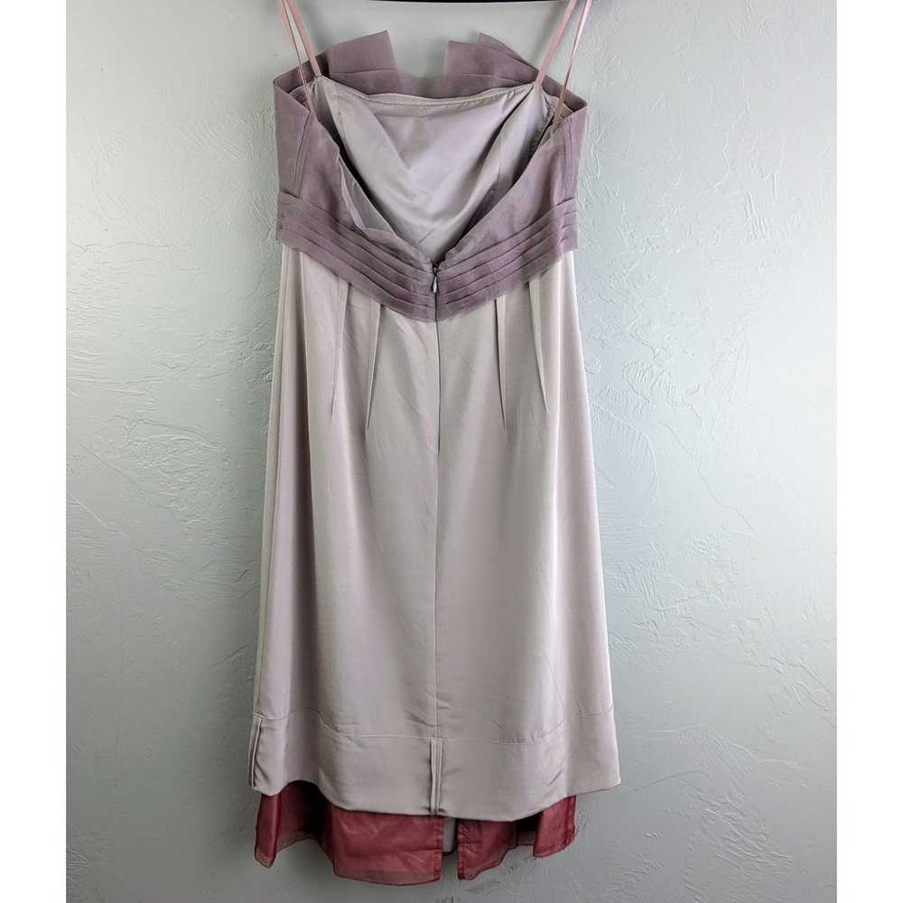 BCBG MAXAZRIA RUNWAY Purple Strapless Dress Size 6 - image 3