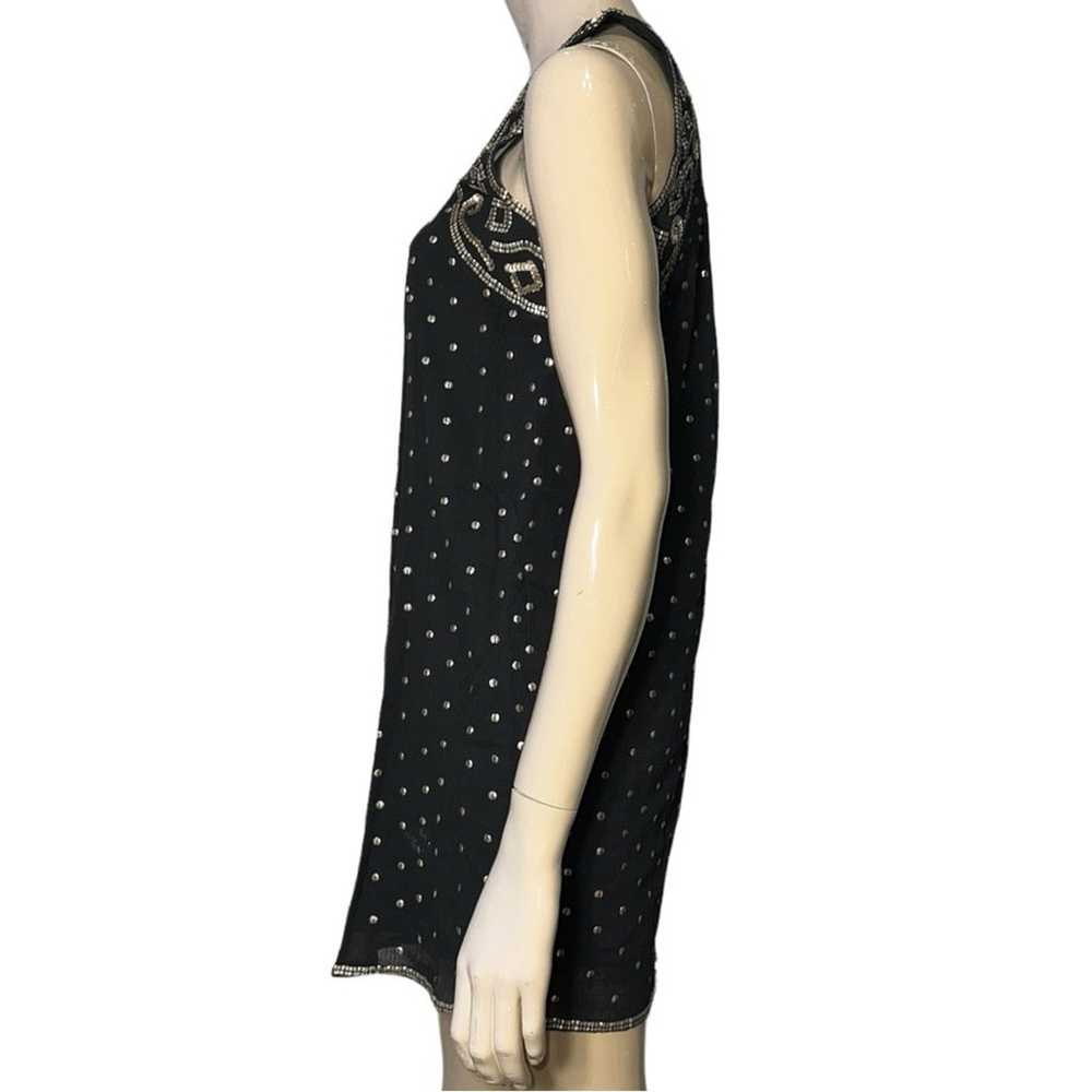 Calypso St Barth Women’s Size S Black Silver Sequ… - image 3