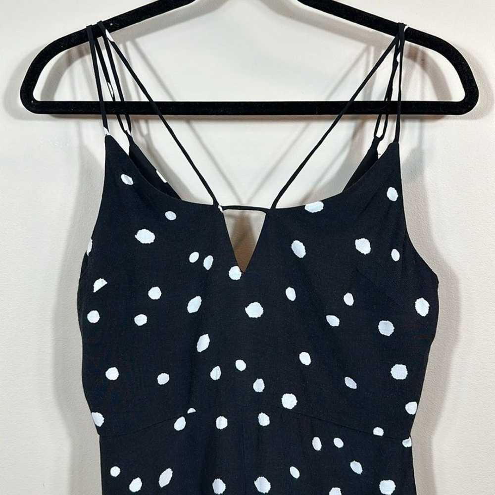 Topshop Black White Polka Dot Jumpsuit Summer Coq… - image 3