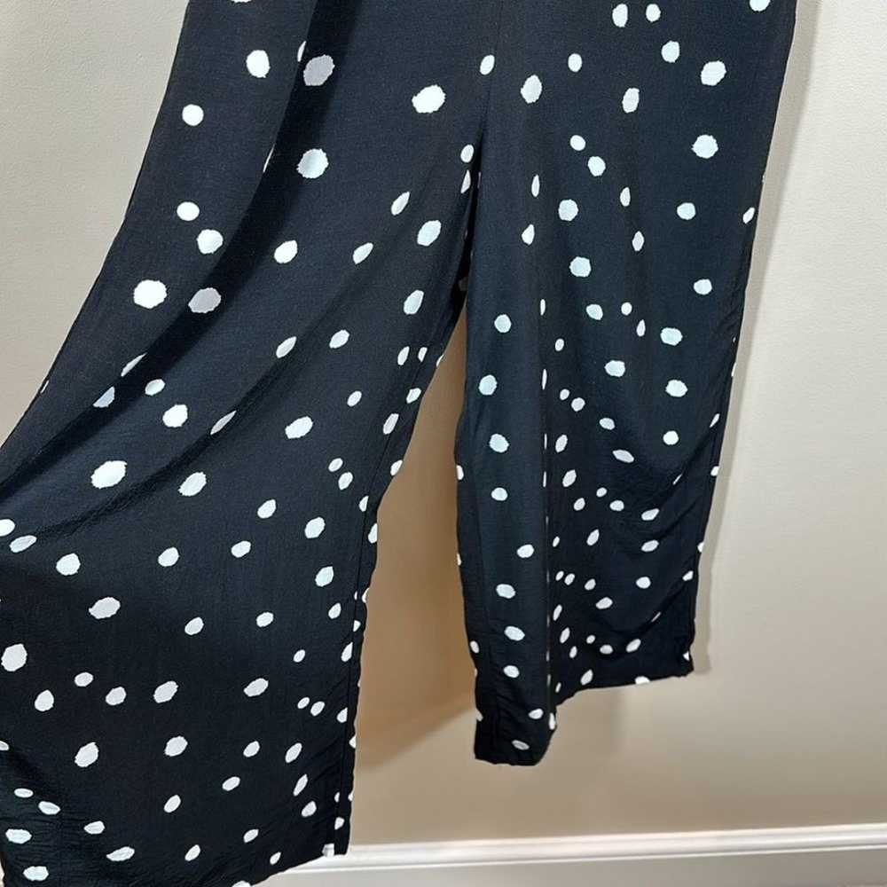 Topshop Black White Polka Dot Jumpsuit Summer Coq… - image 4