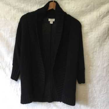 Loft Loft Black Thick Open Cardigan