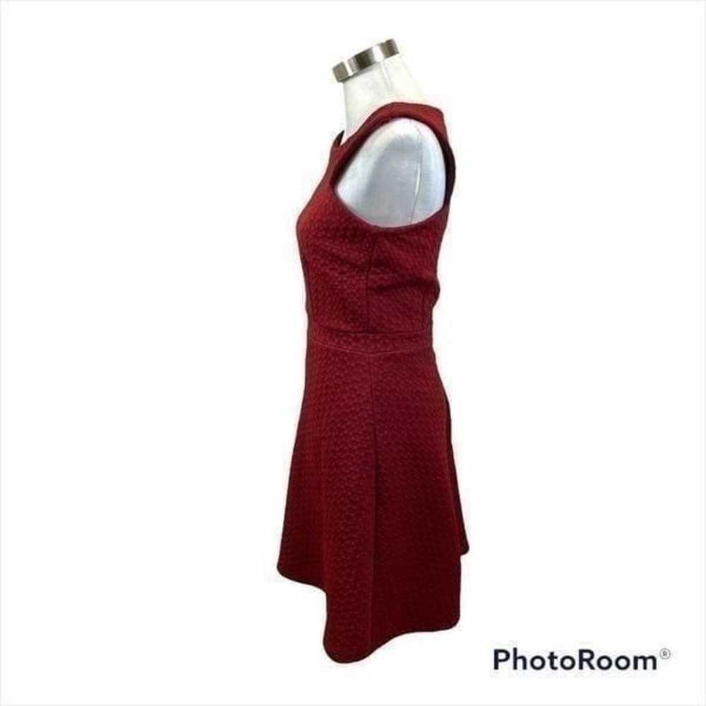 Maison Jules Burgundy Textured Sleeveless Midi Dr… - image 5