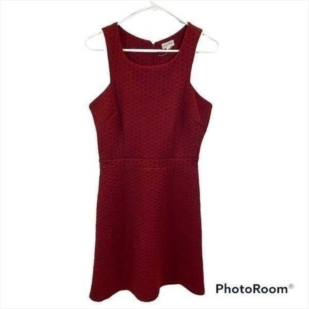 Maison Jules Burgundy Textured Sleeveless Midi Dr… - image 7