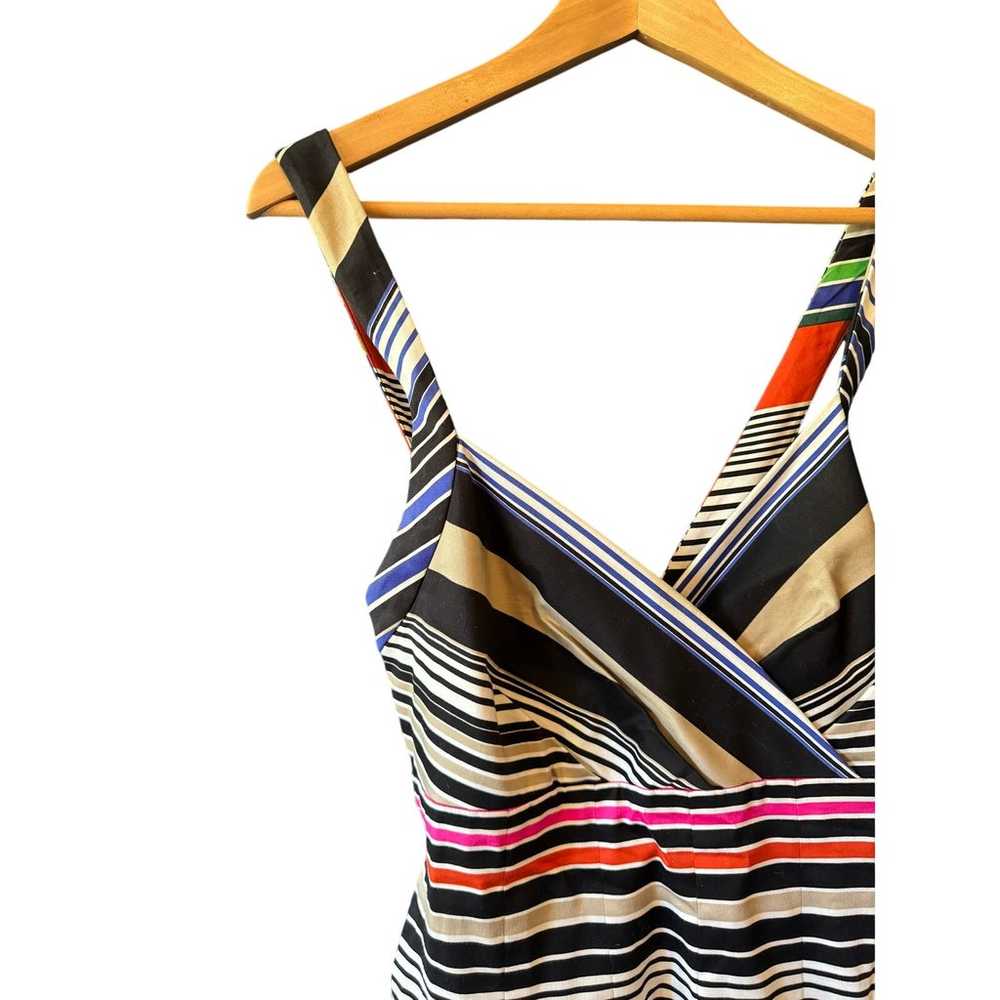 Calvin Klein | Multi-Colored Striped Fit & Flare … - image 2