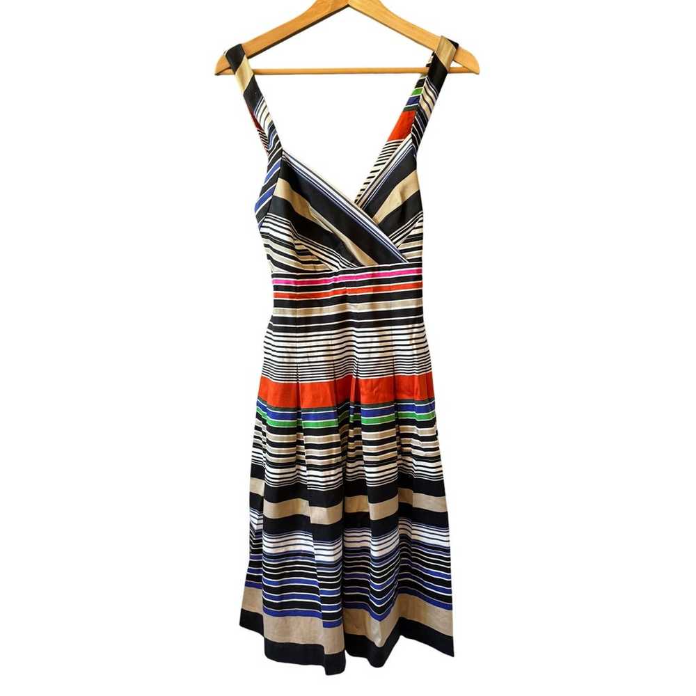 Calvin Klein | Multi-Colored Striped Fit & Flare … - image 3