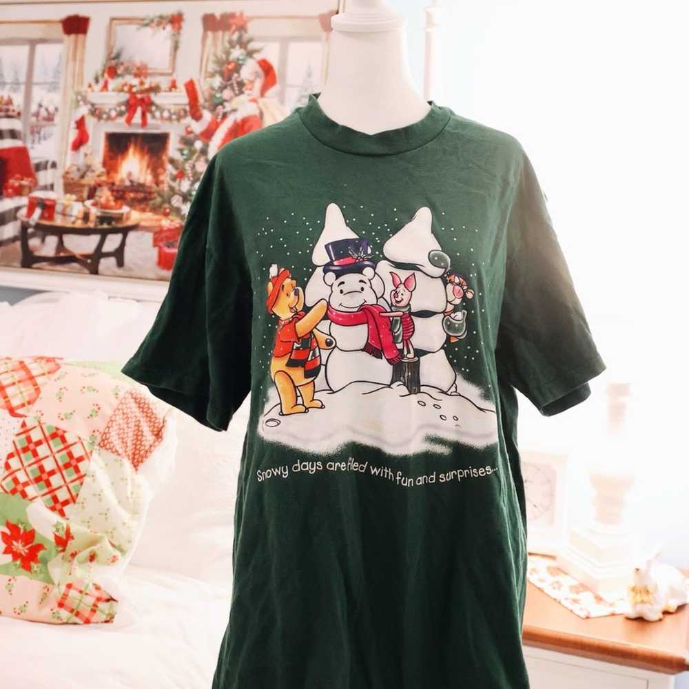 Vintage Winnie the Pooh Christmas shirt - image 1