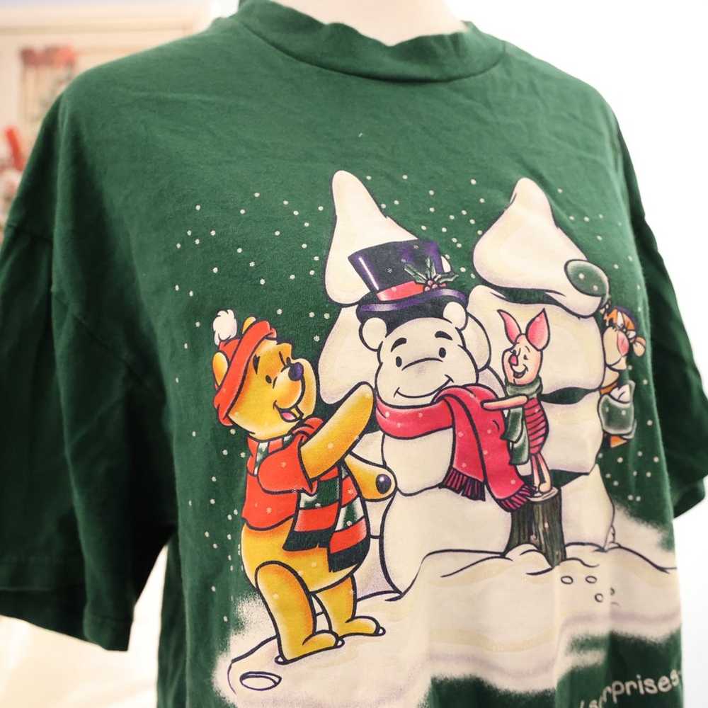 Vintage Winnie the Pooh Christmas shirt - image 3