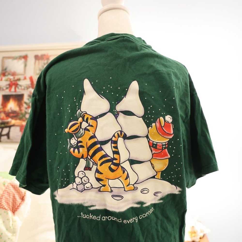 Vintage Winnie the Pooh Christmas shirt - image 4