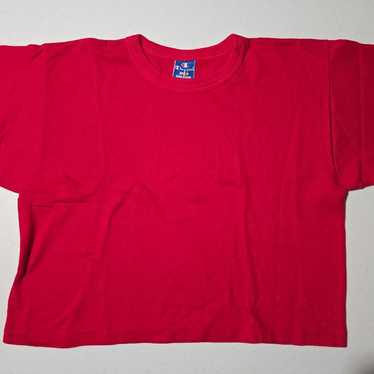 Vintage 80s 90s Champion Cropped TShirt (Large) - image 1