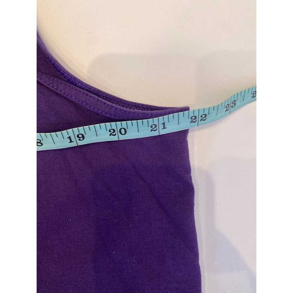 Vintage 1980’s Jazzercise Purple Tank Top Sz XL W… - image 7