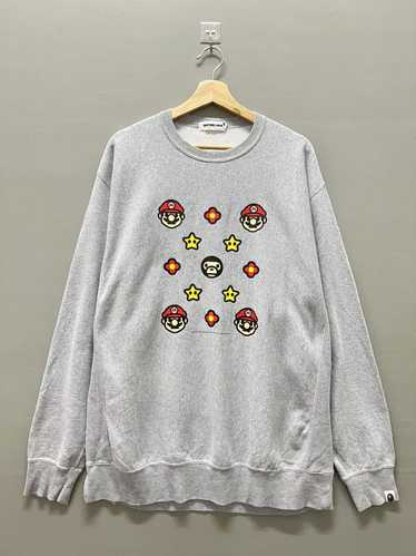 Bape Vintage Bape Super Mario Nintendo Sweatshirt