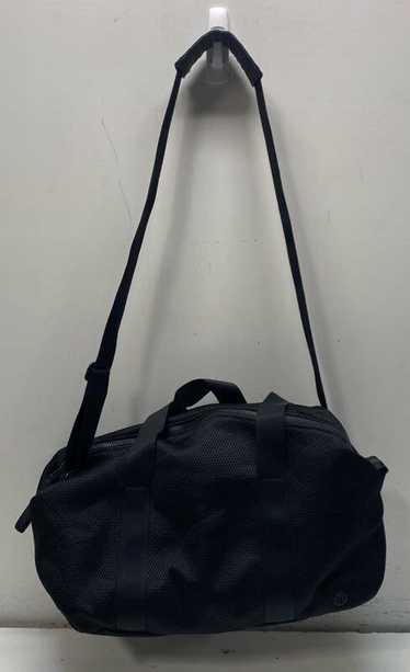 Lululemon Black Mesh Large Athletic Duffle Bag