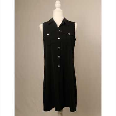 Calvin Klein Black Button Down Dress