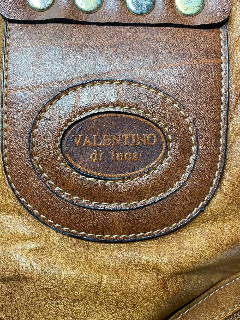 AUTHENTIC Valentino Di Luca Brown Leather Backpack - image 2