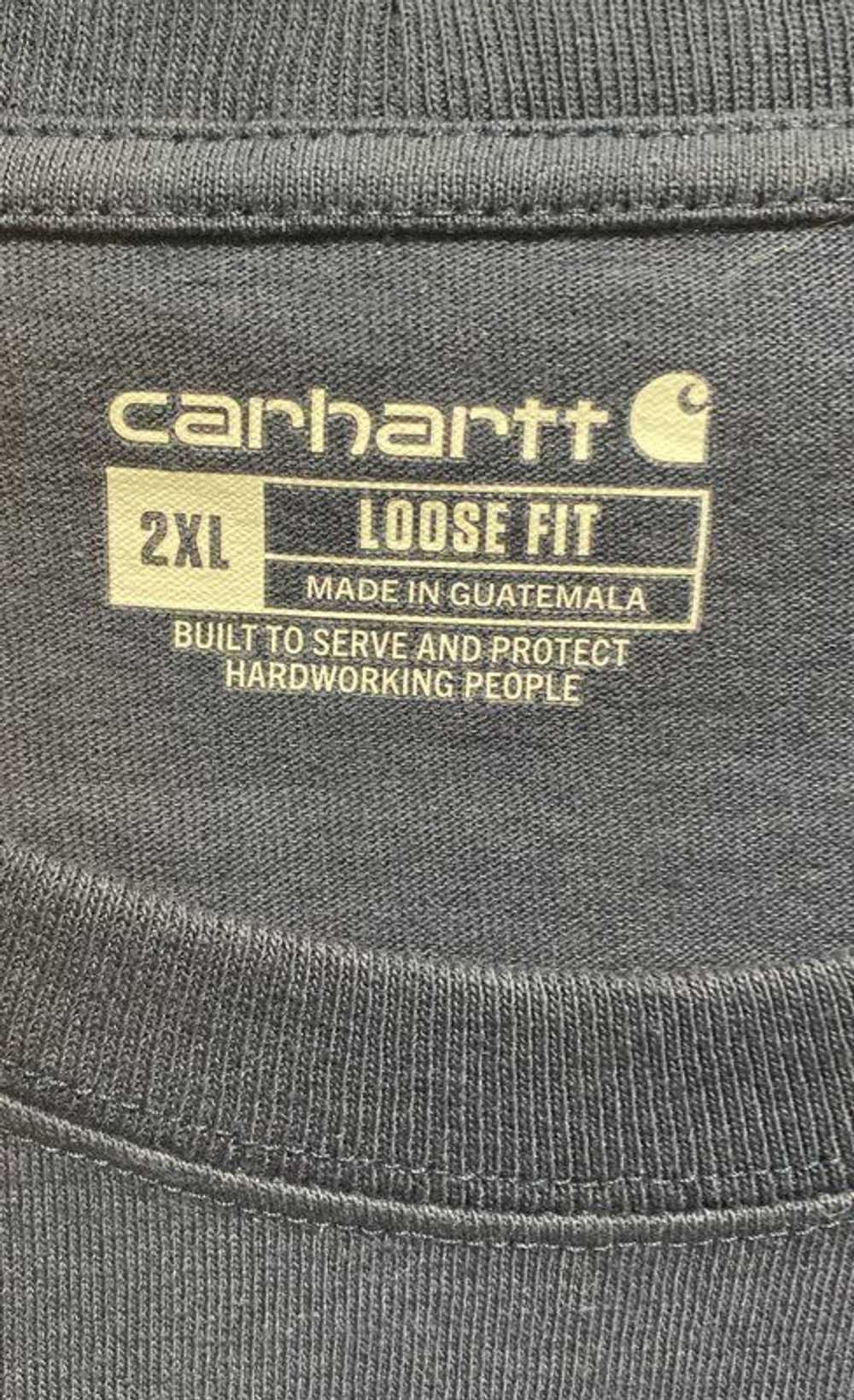 NWT Carhartt Mens Navy Blue Cotton Short Sleeve L… - image 3