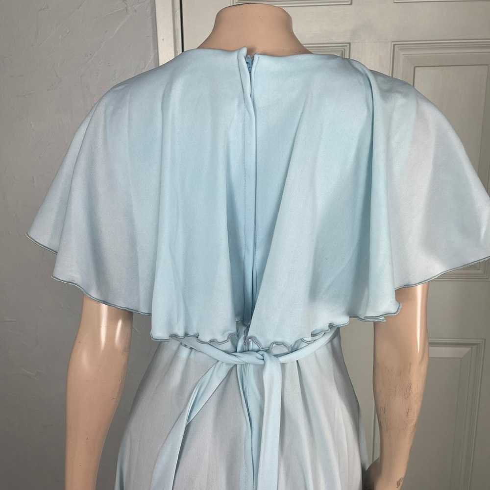 Vintage 70's Women's Dress 13 Party Polyester Kni… - image 5