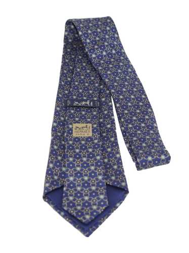 Hermes Patterned Silk Tie