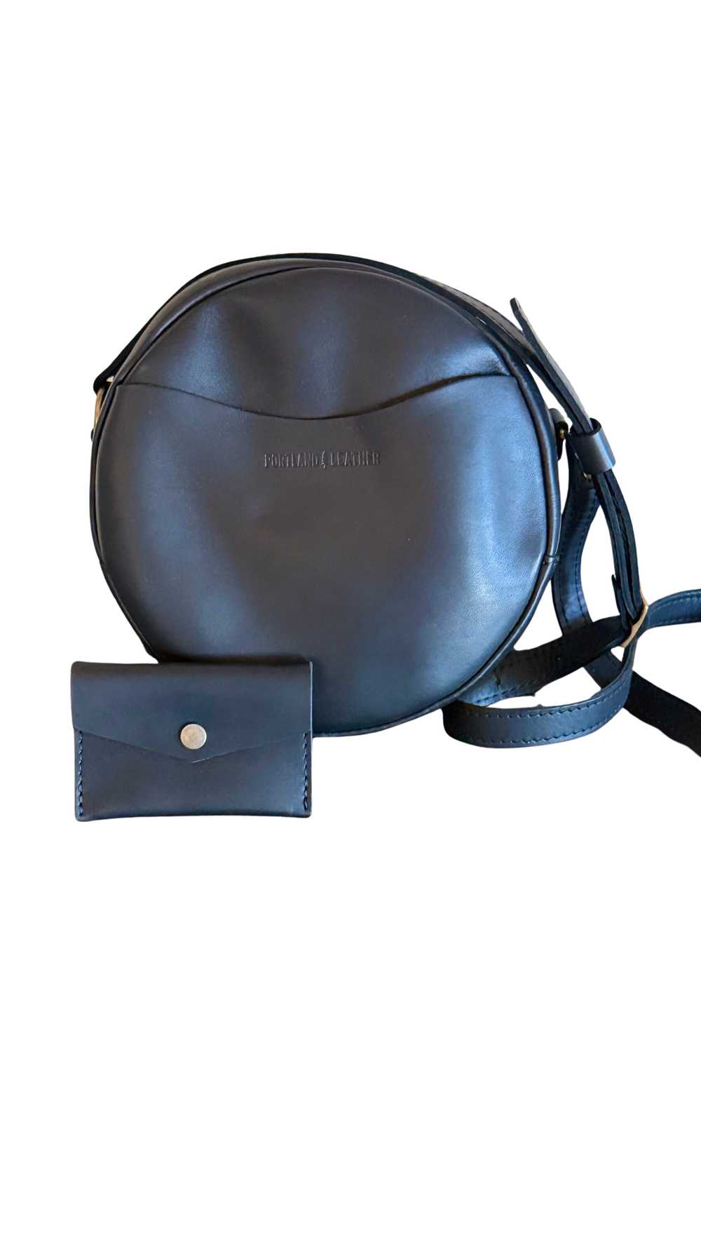 Portland Leather Circle Crossbody - image 1