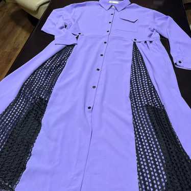 COQULE Purple Shirt Dress