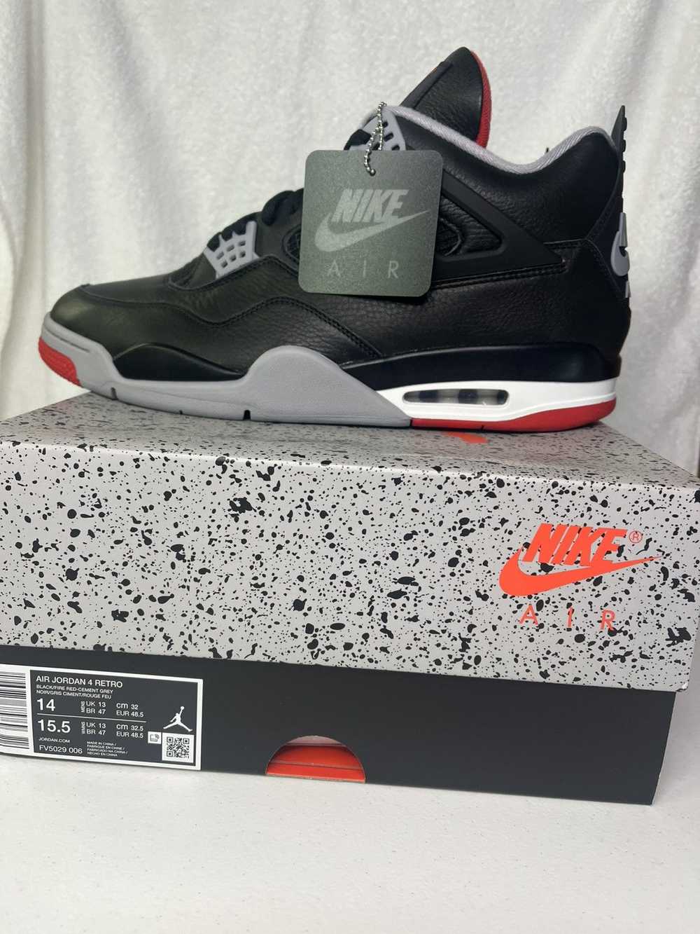 Jordan Brand × Nike Nike Air Jordan 4 Retro Bred … - image 1