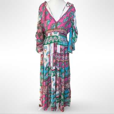 Me 2 Magic Anthropologie Boho Multi Color Maxi Sz… - image 1