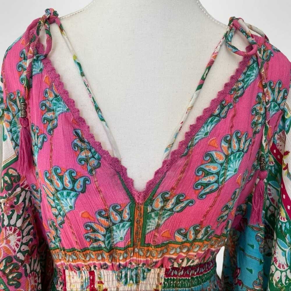 Me 2 Magic Anthropologie Boho Multi Color Maxi Sz… - image 2