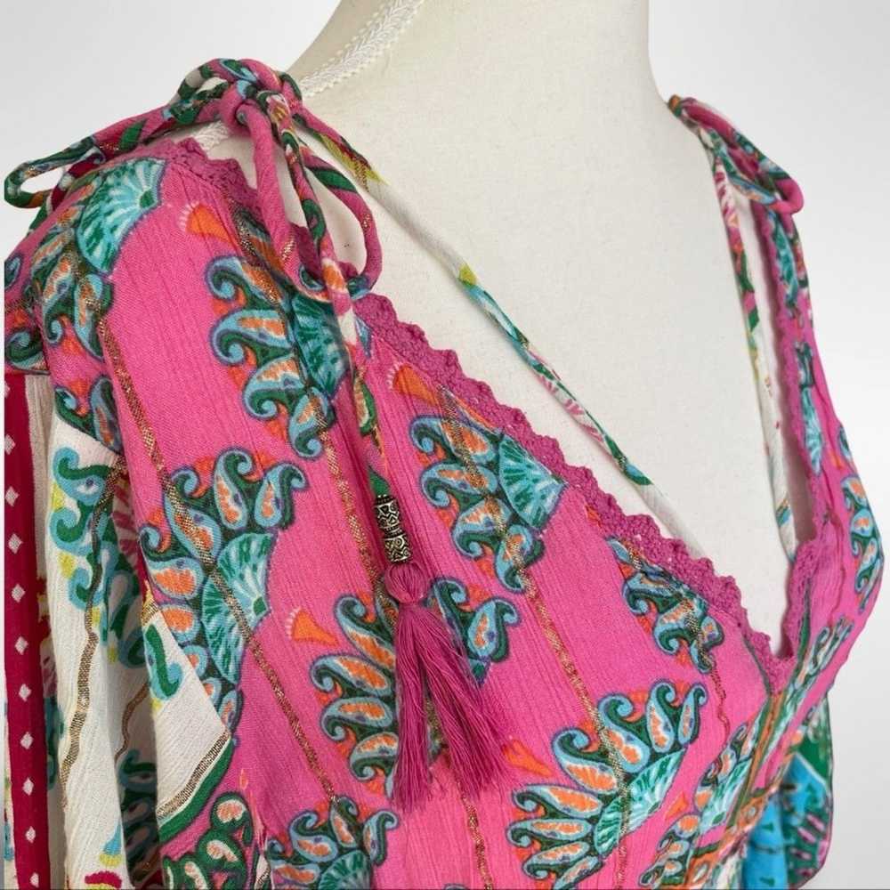 Me 2 Magic Anthropologie Boho Multi Color Maxi Sz… - image 3