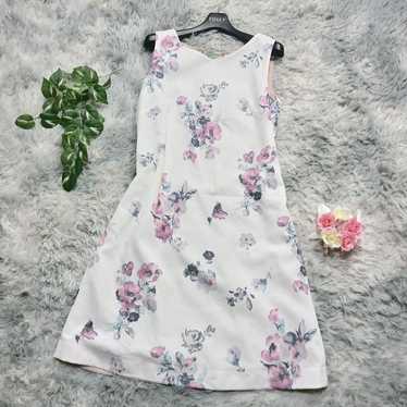 【Apuweiser-riche】Sleeveless Dress Knee-Length Whi… - image 1