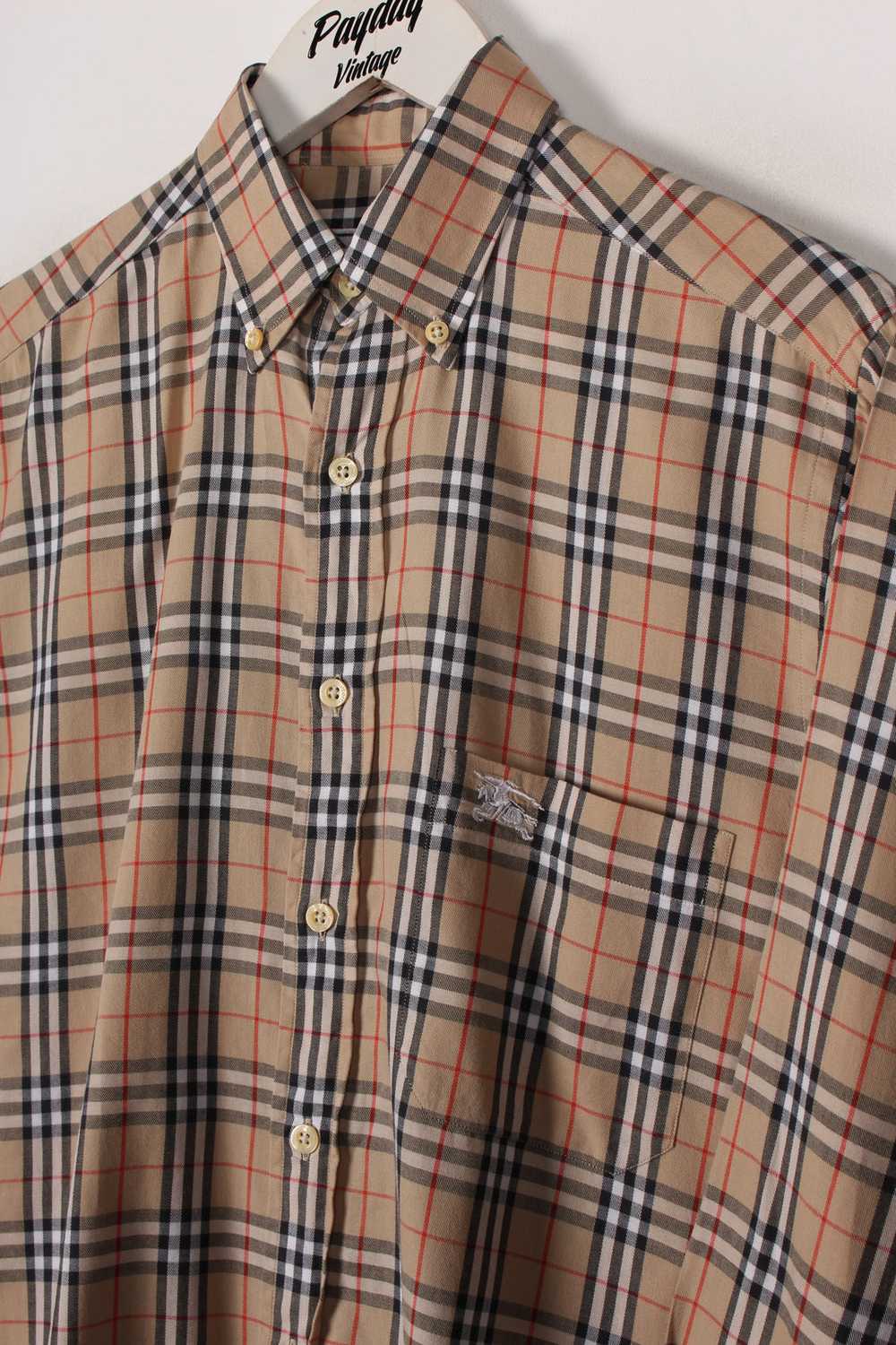 90's Burberry Nova Check Shirt Small - image 2