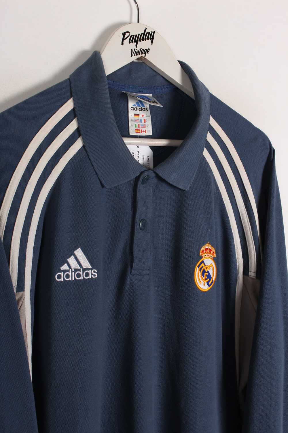 90's Adidas Real Madrid Sweatshirt XL - image 2